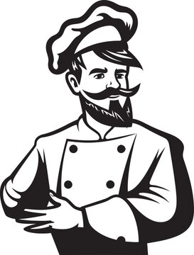 Blending Flavors and Style A Black and White Cooking Vector IconIn the Hands of a Culinary Maestro Elegant Chef IllustrationIn the Hands of a Culinary Maestro Elegant Chef IllustrationCooking History 