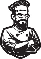 Timeless Simplicity A Monochrome Chef Icon in BlackCulinary Classics Black and White Cooking Vector ArtCulinary Classics Black and White Cooking Vector ArtA Gourmets Journey A Vintage Chef Vector Port