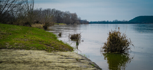 The Vistula River in early spring.