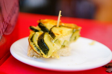 tortilla de calabacin tapas