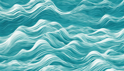Obraz premium Background of the sea, close-up, turquoise color, in a fabulous style.