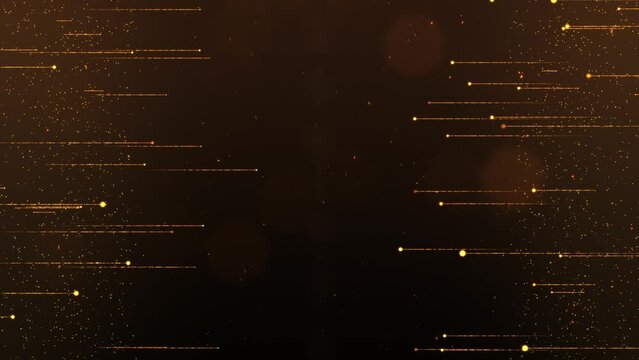 Luxury award background with golden particles