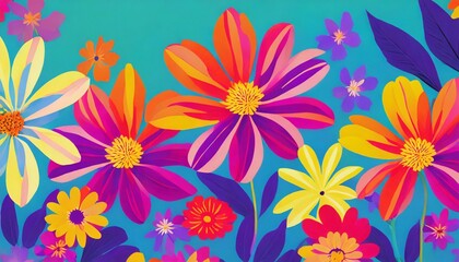 colorful flower background wallpaper trippy aesthetic design