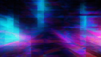 abstract background with interlaced digital glitch and distortion effect futuristic cyberpunk design retro futurism webpunk rave 80s 90s cyberpunk aesthetic techno neon colors generative ai