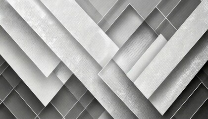 abstract white and light gray geometric rhombus diamond shape background