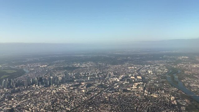 Aerial view on the residential area of London