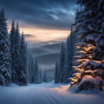 cinematic snowy christmas