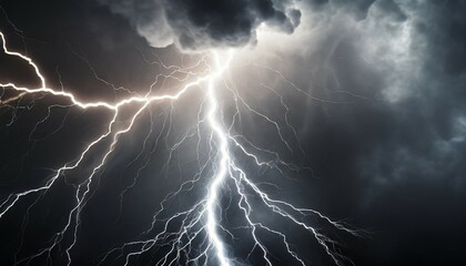 flash of lightning on dark background