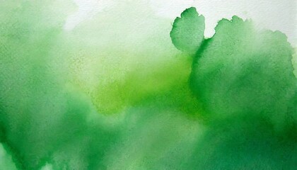 Fototapeta na wymiar green watercolor wash background