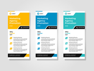 Modern Business Flyer Design, Vector Template