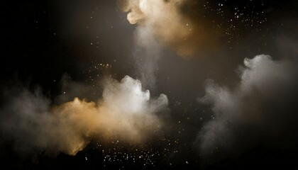 smoke and dust effect overlays artistic elements for digital photography and design abstract light hazy textures and floating particles for mysterious effects generative ai - obrazy, fototapety, plakaty