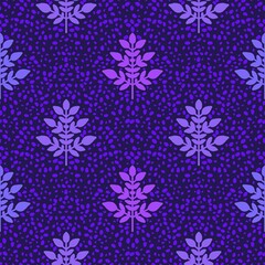 Flora abstract tree seamless leaves pattern for kitchen textiles and fabrics and linens and wrapping