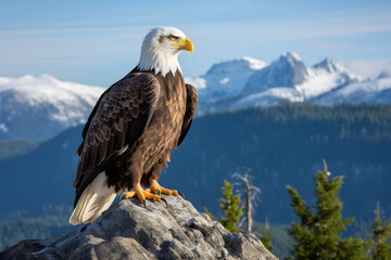 Fototapeta premium american bald eagle