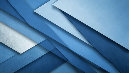 abstract blue background with layered shapes and material textured design