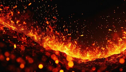fire embers particles over black background fire sparks background abstract dark glitter fire particles lights