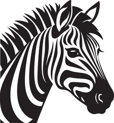 Monochrome Majesty Revealed Zebra Vector MagicZebra Essence Dreams Black and White Vector