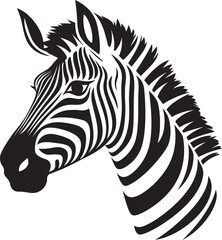 Fototapeta na wymiar Zebra Symphony Unleashed Graphic Black VectorSafari Dreamscape Zebra Stripes Vector Bliss
