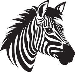 Fototapeta na wymiar Monochrome Mirage Zebra Pattern Vector EleganceStylish Stripes Zebra Black Vector Intrigue