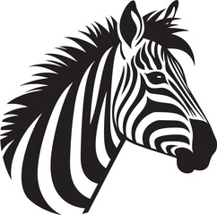 Monochrome Mirage Zebra Pattern Vector Elegance