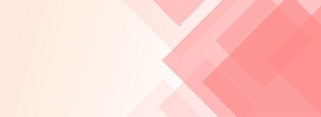 ピンクの幾何学パターンをランダムに並べたグラーデーションカラー背景のベクター画像 - obrazy, fototapety, plakaty
