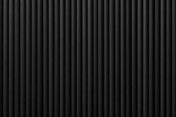Black corrugated cardboard texture useful as a background, Horizontal stripes, Ai Generated