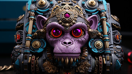 Fototapeta premium Steampunk Monkey