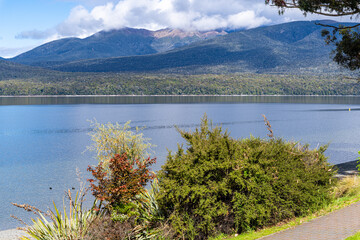 Views of Lake Te Anau and the town of Te Anau
