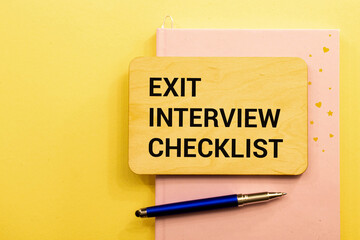 interview tips text message on white paper and office supplies, pen, paper note, on white desk , copy space
