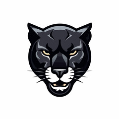 Panther in cartoon, doodle style. Isolated 2d vector illustration in logo, icon style, Eps 10, black and white. AI Generative