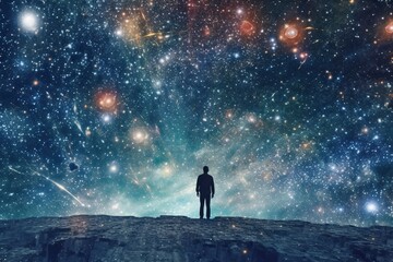 We all live in the cosmos, concept of cosmos exploration
