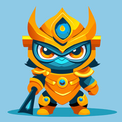 Warrior Big eye cute full body