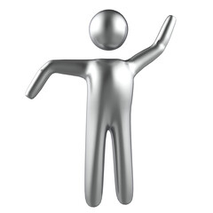 3d Icon Figure For Presentation isolated 3D render Ilustration