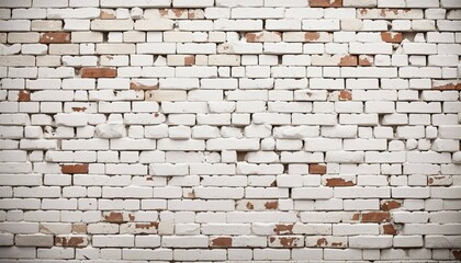 White brick wall texture background. Old grunge brick wall background.