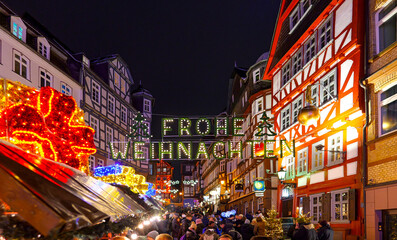 Christmas-Market Marburg/Lahn - obrazy, fototapety, plakaty