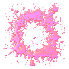 Water Splash liquid isolated 3D render Ilustration