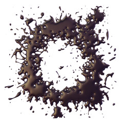 Water Splash liquid isolated 3D render Ilustration