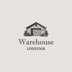 Vintage Retro Classic Barn Logo Design - Barn, Farmhouse, Warehouse Logo vector illustration