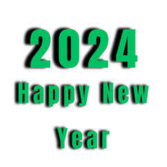 Happy New Year Text Effect Design 2024