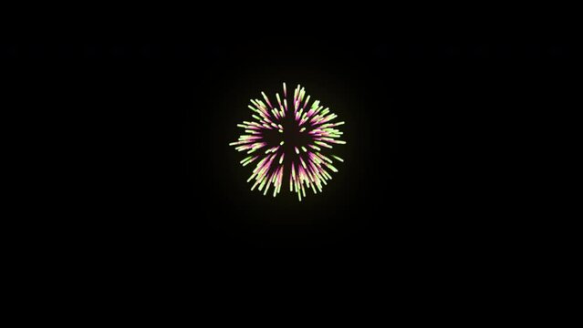 fireworks burst explosion animation Motion Graphic Elements with Alpha Channel.