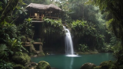 Jungle House Bacground Very Cool