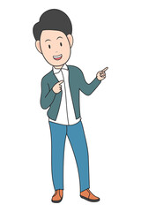 Drawing Business Character Illustration Graphic
