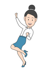 Cute Teacher Character Clipart Graphic
