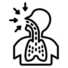 Particle Inhalation Icon