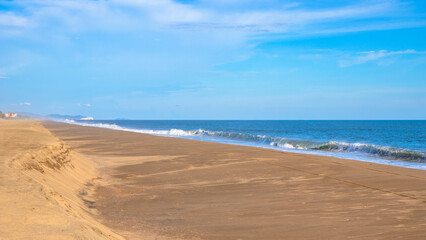 Fototapeta na wymiar The incredible sandy beach at Cabo Corrientes
