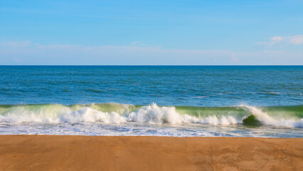 Blue horizon at the beach in Cabo Corrientes, Mexico