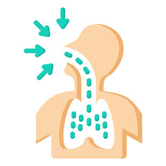 Particle Inhalation Icon