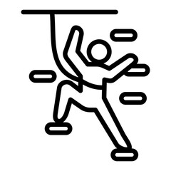 Wall Climbing Icon