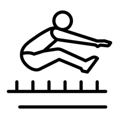 Long Jump Icon