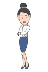 
Funny Employee Cartoon Illustration Graphic
