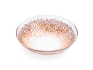 One color contact lens isolated on white